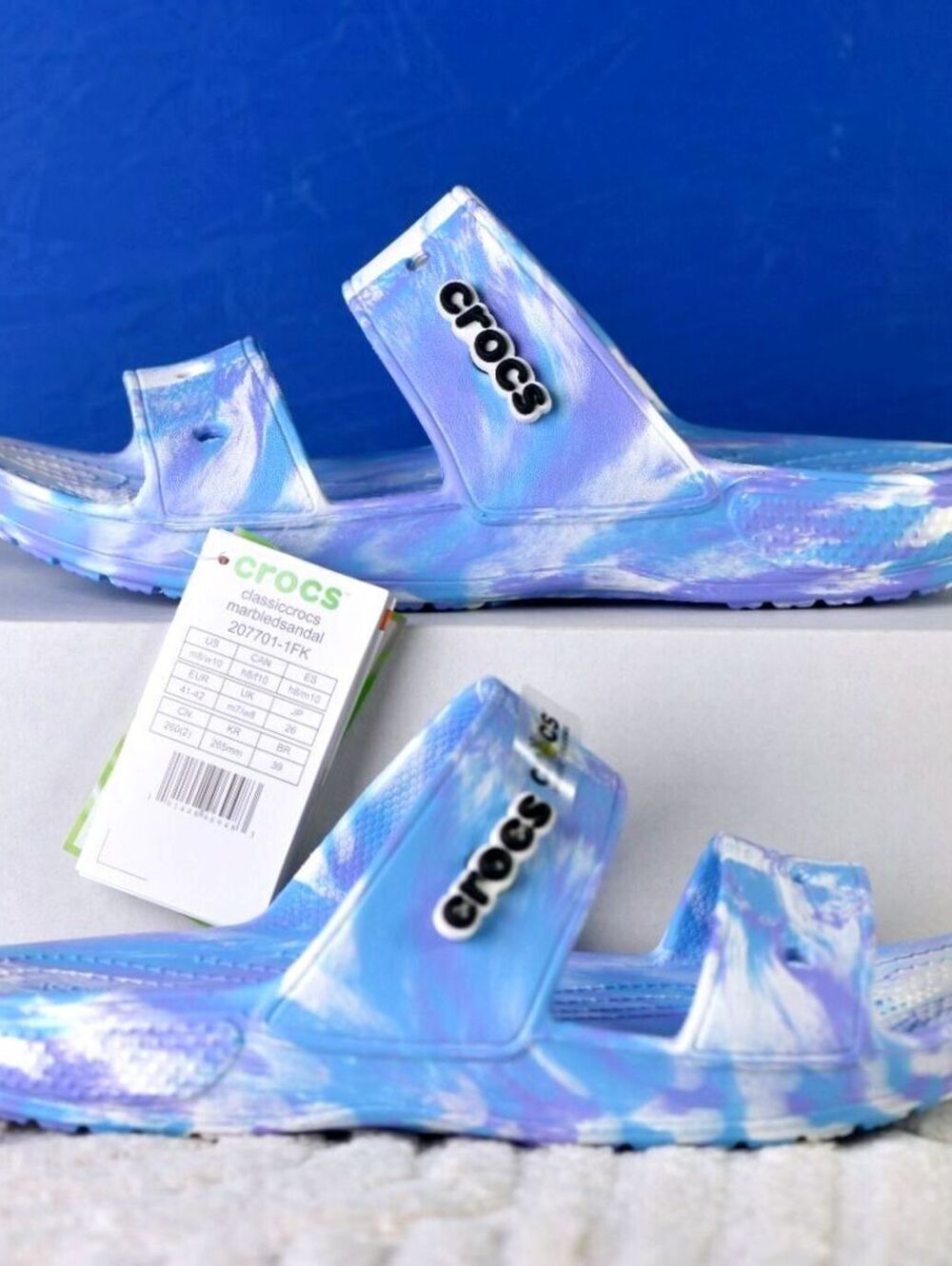 New! Size: 8 Men/10 Women | Crocs Classic Marbled Sandal